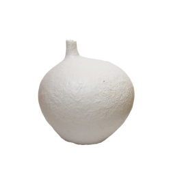 Wazon Butla Owal betonowy rustykalny XL Biały